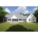 Farmhouse Plan Rear Photo 01 - Marcasite Mill Country Farmhouse 130D-0135 - Shop House Plans and More