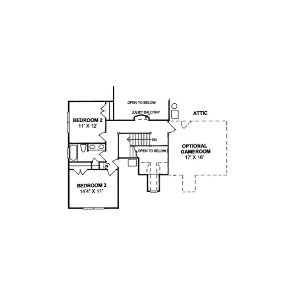 Country House Plan Second Floor - Donner Pass Farmhouse 130D-0139 - Search House Plans and More