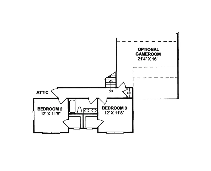 Country House Plan Second Floor - Belsay Farmhouse 130D-0151 - Search House Plans and More