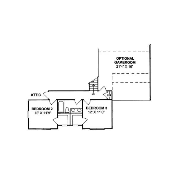 Country House Plan Second Floor - Belsay Farmhouse 130D-0151 - Search House Plans and More