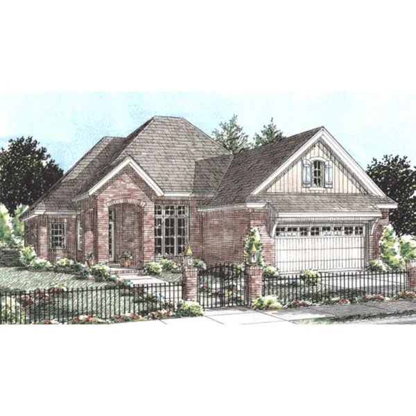 Brick Ranch Home Has Welcoming Arch Entry