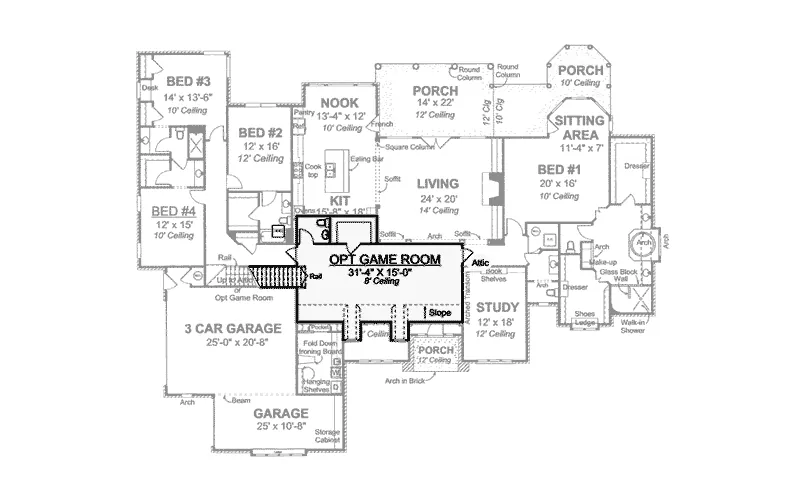 European House Plan Second Floor - Woodhull Luxury Traditional Home 130D-0180 - Shop House Plans and More