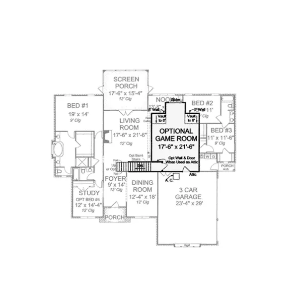 Southern House Plan Second Floor - Meramec Forest Southern Home 130D-0193 - Shop House Plans and More