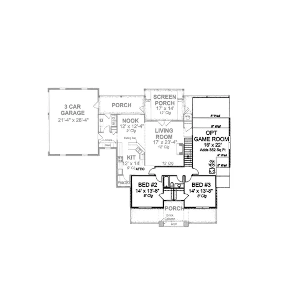 Country House Plan Second Floor - Nottingham Farm European Home 130D-0194 - Shop House Plans and More