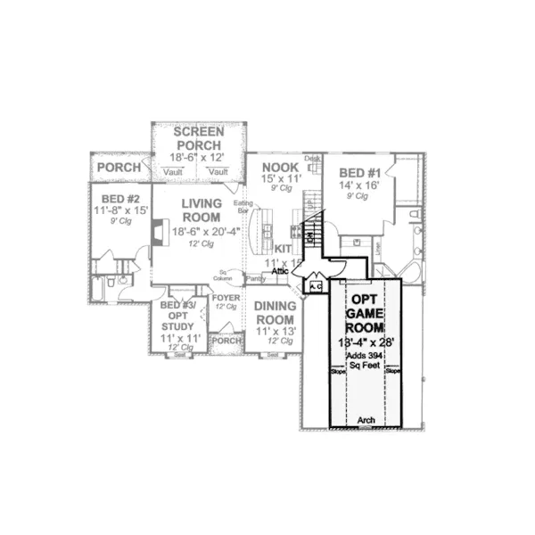 Country House Plan Second Floor - Devon Farm Country Home 130D-0195 - Search House Plans and More