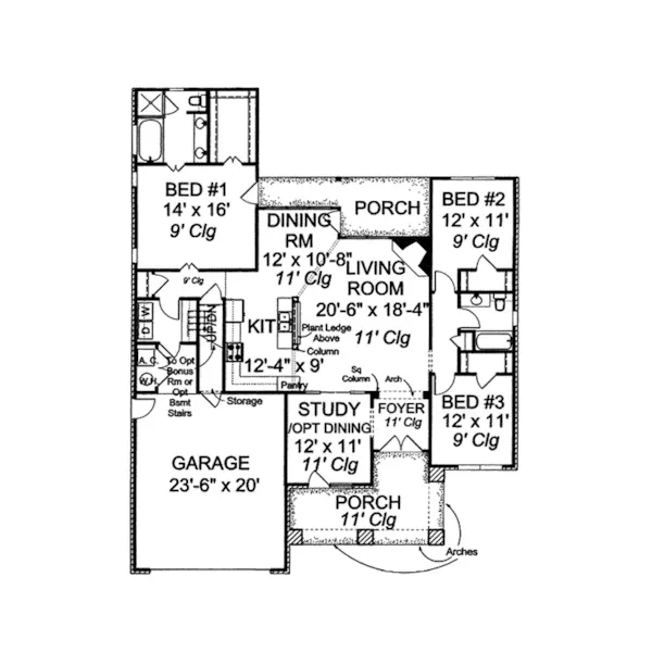 European House Plan First Floor - Mendoza Pond Traditional Home 130D-0198 - Shop House Plans and More