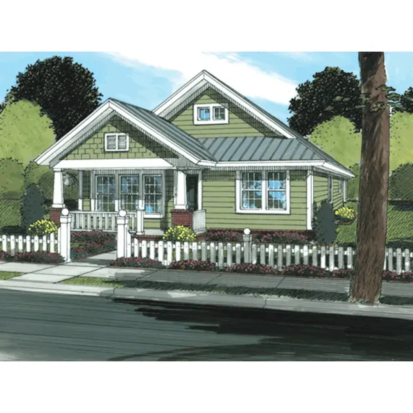 Craftsman House Plan Front Photo 01 - Modena Bay Craftsman Home 130D-0208 - Shop House Plans and More