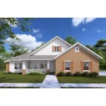 Ranch House Plan Front of House 130D-0290