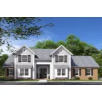 Craftsman House Plan Front of House 130D-0295