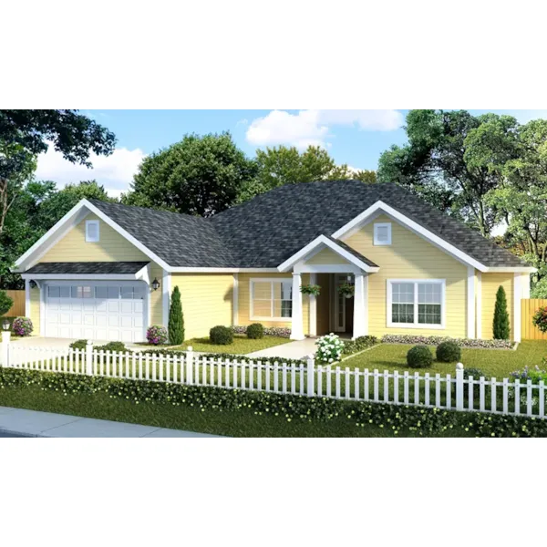 Bungalow House Plan Front of Home - 130D-0315 - Shop House Plans and More