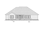 Ranch House Plan Rear Elevation - 130D-0315 - Shop House Plans and More