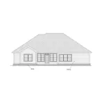 Bungalow House Plan Rear Elevation - 130D-0315 - Shop House Plans and More