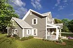Cabin & Cottage House Plan Side View Photo - Pearson Park Country Home 130D-0322 - Shop House Plans and More