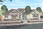Craftsman House Plan Front of House 130D-0323