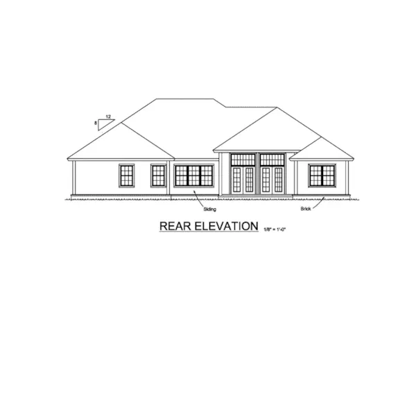 Cabin & Cottage House Plan Rear Elevation - Reynolds Park Country Home 130D-0323 - Shop House Plans and More