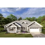 Cabin & Cottage House Plan Front of House 130D-0324