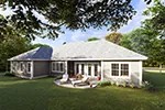 Traditional House Plan Rear Photo 01 - Riverside Lane Ranch Home 130D-0324 - Shop House Plans and More