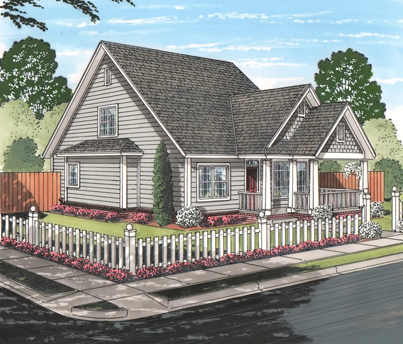 Cabin & Cottage House Plan Front of Home - Samson Country Home 130D-0325 - Shop House Plans and More