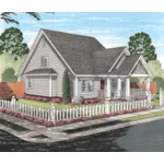 Traditional House Plan Front of House 130D-0325