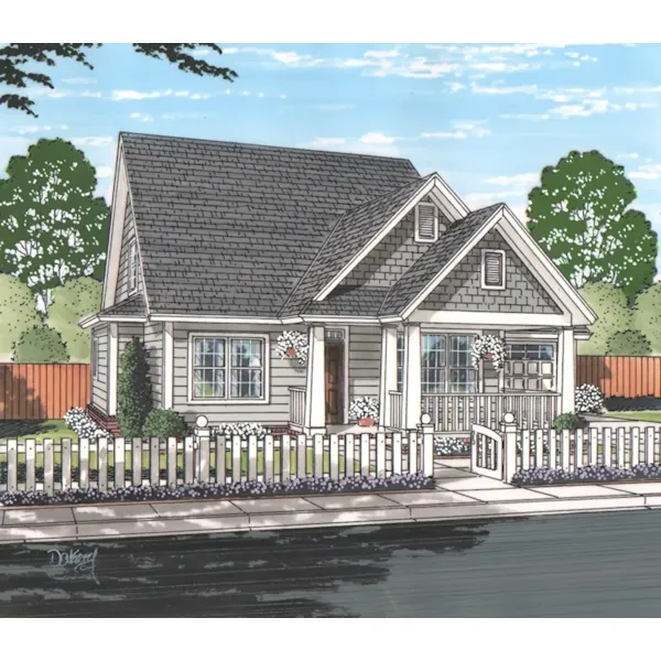 Cabin & Cottage House Plan Front of Home - Vessels Country Home 130D-0326 - Shop House Plans and More