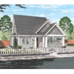 Cabin & Cottage House Plan Front of House 130D-0326