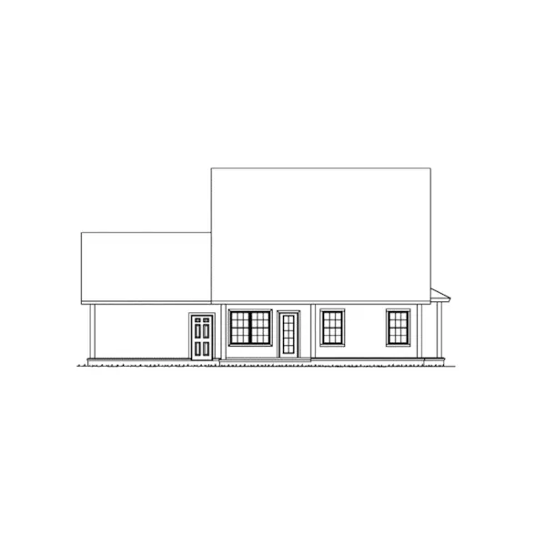 Cabin & Cottage House Plan Rear Elevation - Vessels Country Home 130D-0326 - Shop House Plans and More