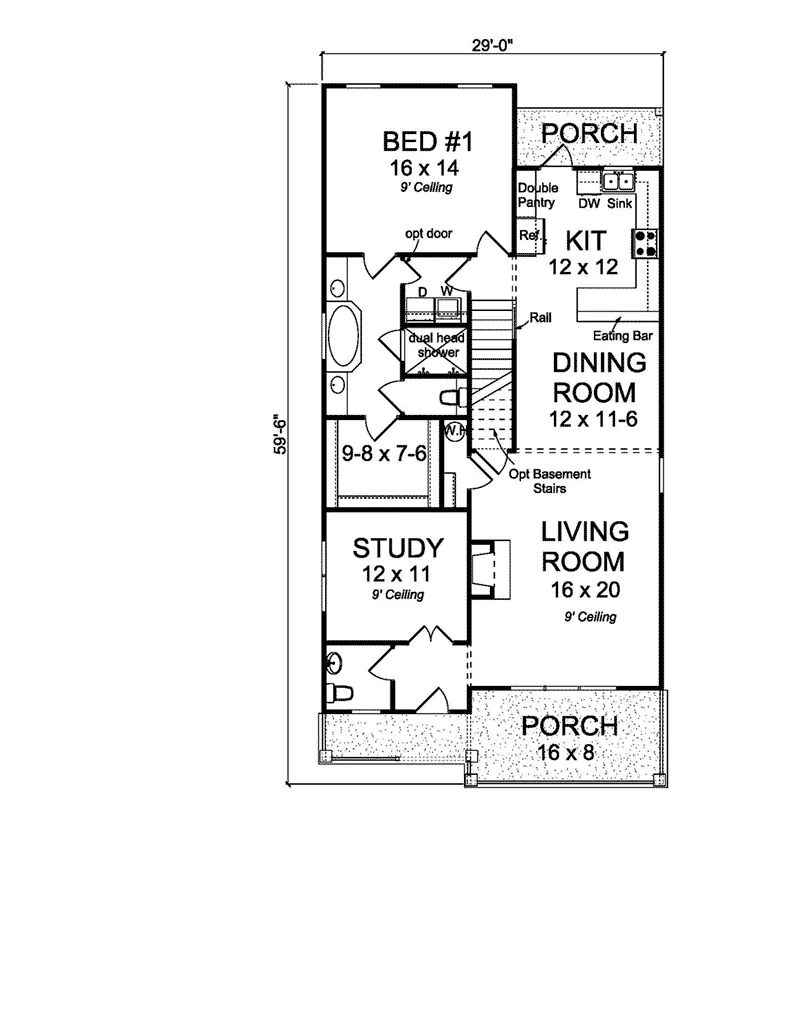 Cabin & Cottage House Plan First Floor - Levanna Country Home 130D-0327 - Shop House Plans and More
