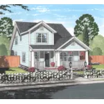 Craftsman House Plan Front of House 130D-0327