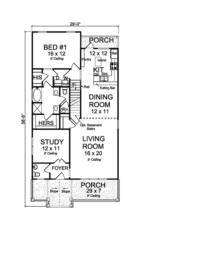 Traditional House Plan First Floor - Boone Hollow Country Home 130D-0330 - Search House Plans and More