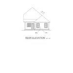 Traditional House Plan Rear Elevation - Boone Hollow Country Home 130D-0330 - Search House Plans and More