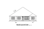 Craftsman House Plan Rear Elevation - Deercliff Country Home 130D-0332 - Search House Plans and More