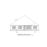 Craftsman House Plan Rear Elevation - Deercliff Country Home 130D-0332 - Search House Plans and More