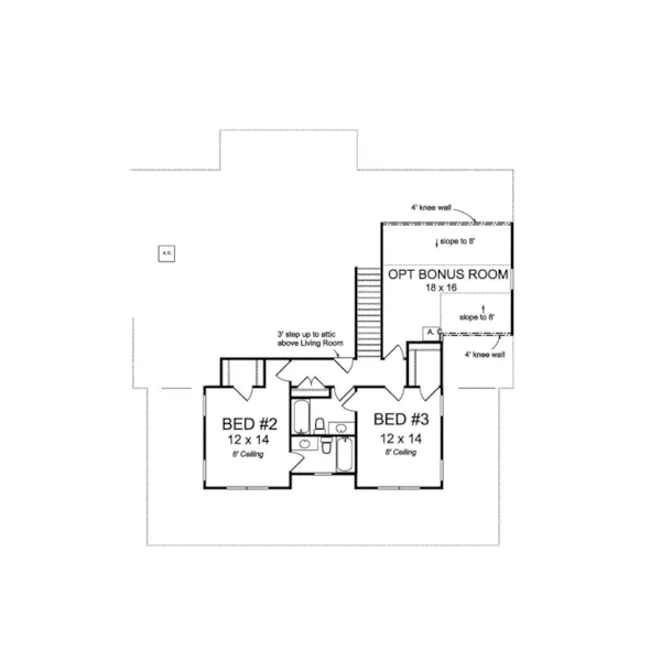 Craftsman House Plan Second Floor - Holden Lane Country Home 130D-0335 - Search House Plans and More