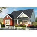 Cabin & Cottage House Plan Front of House 130D-0339