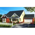 Traditional House Plan Front of House 130D-0340