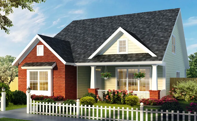 Craftsman House Plan Front of Home - Ronalee Country Home 130D-0341 - Shop House Plans and More