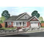 Traditional House Plan Front of Home - Windham Ridge Country Home 130D-0345 - Shop House Plans and More