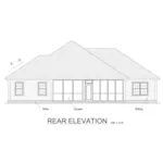 Traditional House Plan Rear Elevation - Windham Ridge Country Home 130D-0345 - Shop House Plans and More