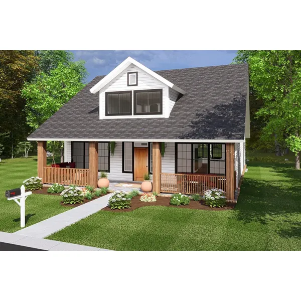 Cabin & Cottage House Plan Front of Home - Fayville Bungalow Home 130D-0347 - Shop House Plans and More