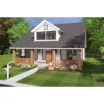 Cabin & Cottage House Plan Front of Home - Fayville Bungalow Home 130D-0347 - Shop House Plans and More