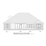 Arts & Crafts House Plan Rear Elevation - Carrigan Traditional Home 130D-0349 - Shop House Plans and More