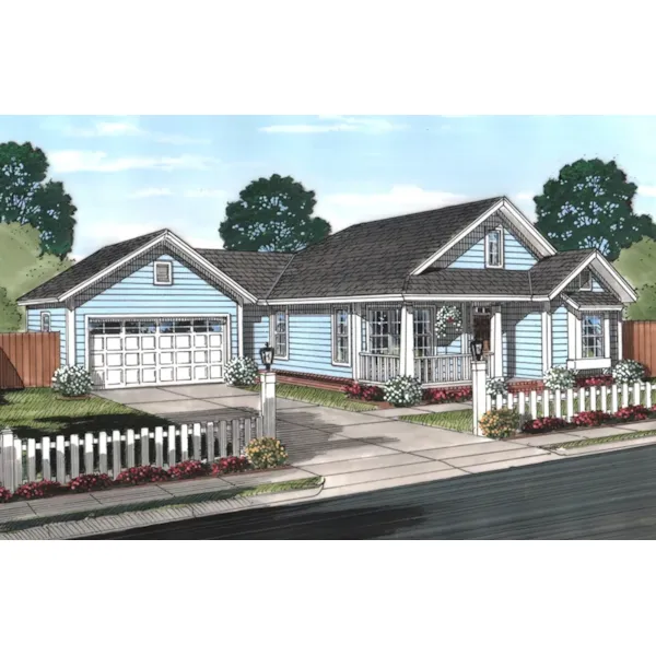 Cabin & Cottage House Plan Front of Home - Pillsbury Country Home 130D-0350 - Shop House Plans and More