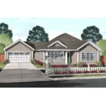 Traditional House Plan Front of Home - 130D-0351 - Shop House Plans and More