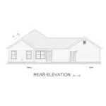 Traditional House Plan Rear Elevation - 130D-0351 - Shop House Plans and More