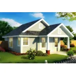 Traditional House Plan Front of Home - Walsh Small Country Home 130D-0361 - Shop House Plans and More