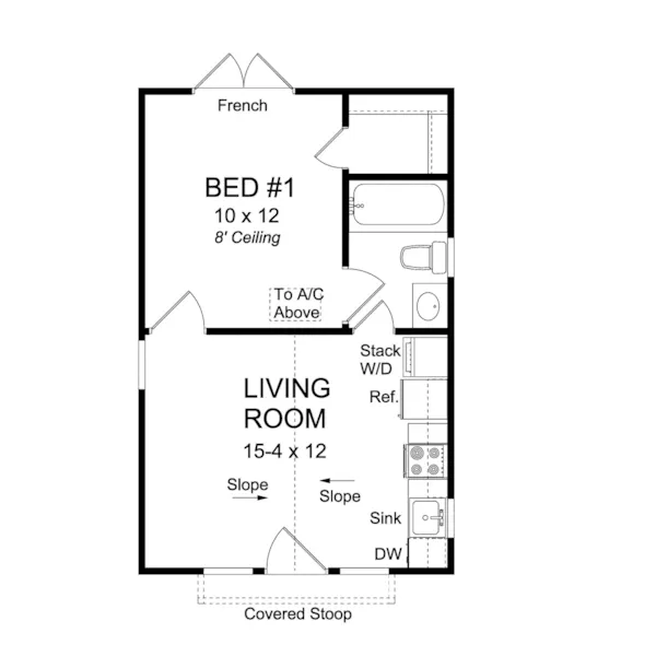 Cabin & Cottage House Plan First Floor - Stacy Country Cottage 130D-0362 - Shop House Plans and More