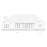 Ranch House Plan Rear Elevation - Rory Heights Ranch Home 130D-0364 - Shop House Plans and More