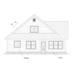 Cabin & Cottage House Plan Rear Elevation - Millie Country Home 130D-0366 - Shop House Plans and More