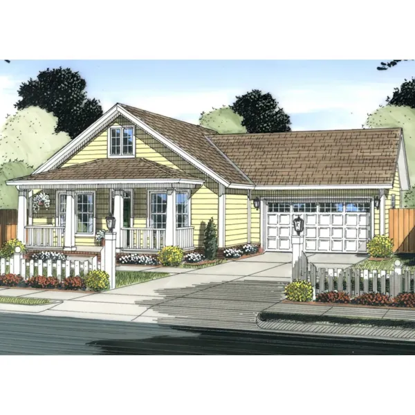 Traditional House Plan Front Image - Lodell Country Home 130D-0367 - Shop House Plans and More