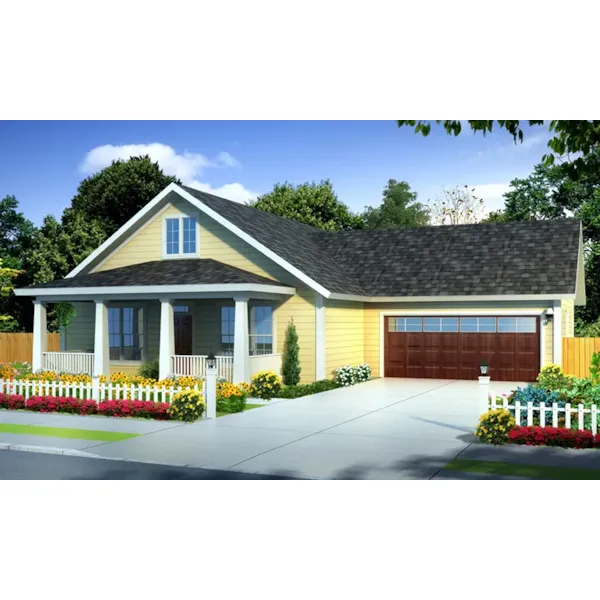 Traditional House Plan Front of Home - Lodell Country Home 130D-0367 - Shop House Plans and More